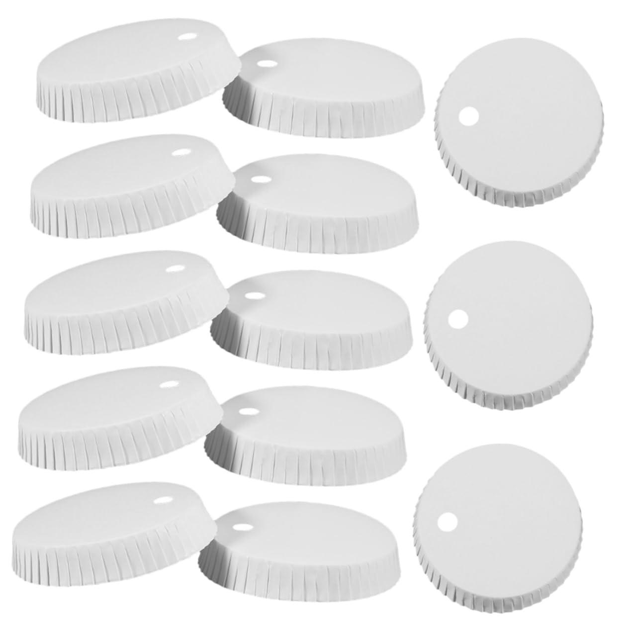 Couvercles de gobelets jetables en papier anti eclaboussures de 75 mm de diametre