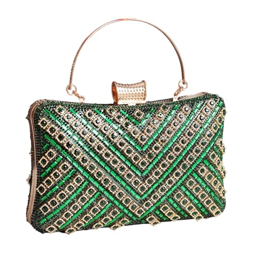 Sac à bandoulière léger de soirée strass scintillants intérieur spacieux