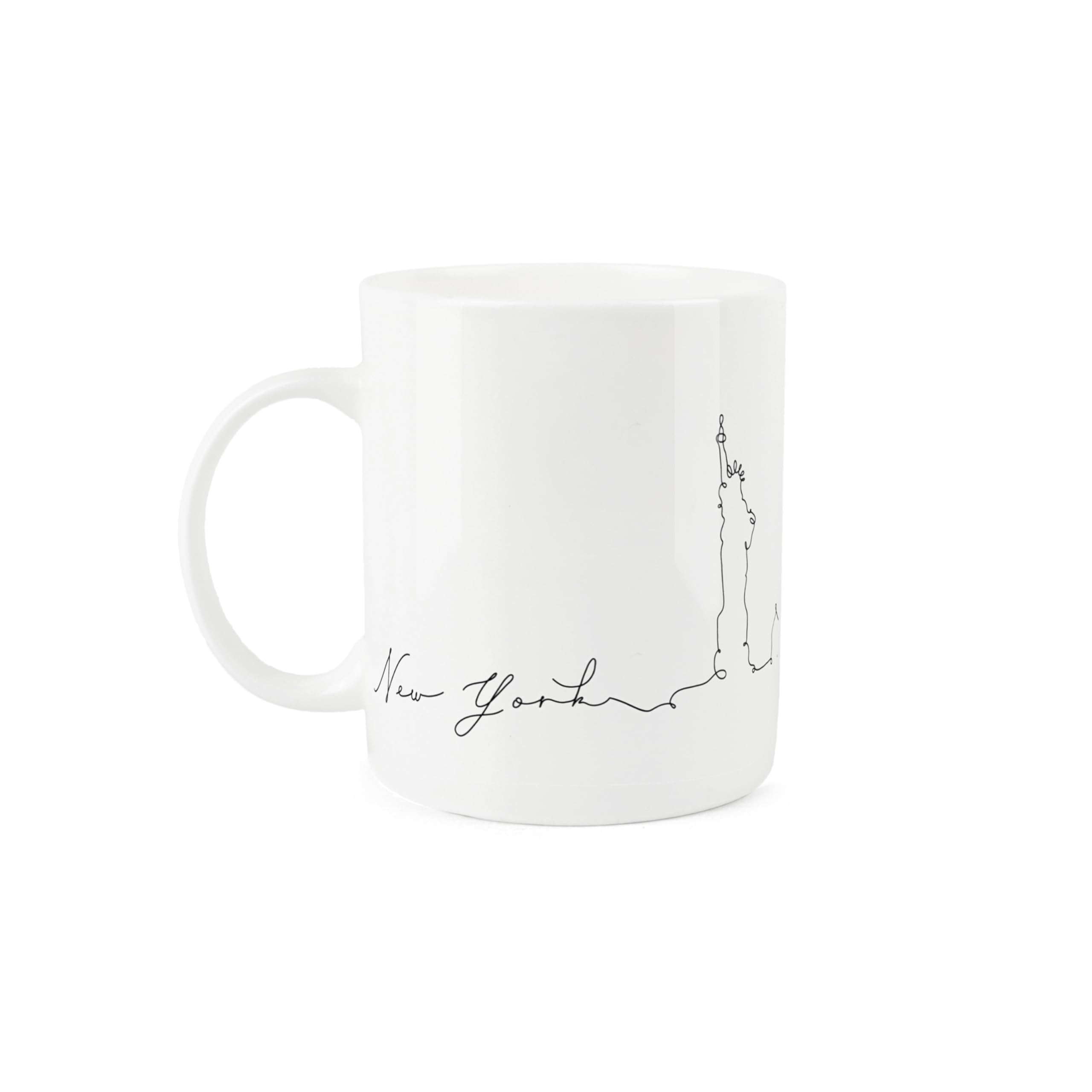 Purely Home New York City Skyline Collection - Bone China Mug White Coffee/Tea Present Gift for Travel Lovers - Image 2