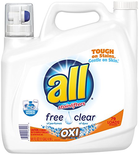 All Free Clear Oxi Liquid Detergent, 141 Ounce