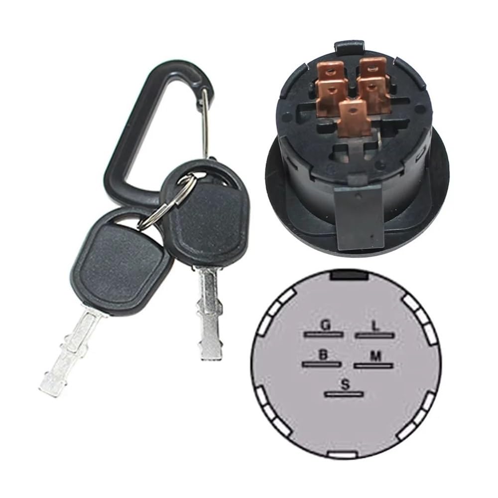 Llave de encendido para reparar el arranque de tractores cortacésped
