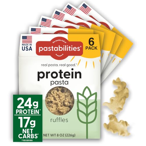 Pastabilities, Protein Pasta, Ruffles - 24g Protein & Low Carb, 1...