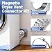 Haoledy Magnetic Dryer Vent Connector Kit, with Dryer Vent Hose 4