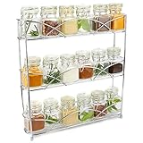 Maison & White | Organizador de racks de hierbas y especias de 3 niveles | Diseño moderno antideslizante independiente | Diseño universal | Solución de almacenamiento de cocina y despensa| Cromo