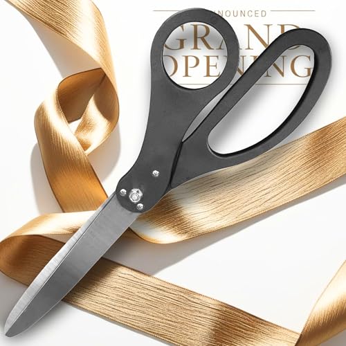 25 Inch Ceremony Scissors Black — Heavy Duty Shears 25