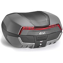 GIVI Maxia 5 58 Liter Top Case Graphite w/Red Reflective