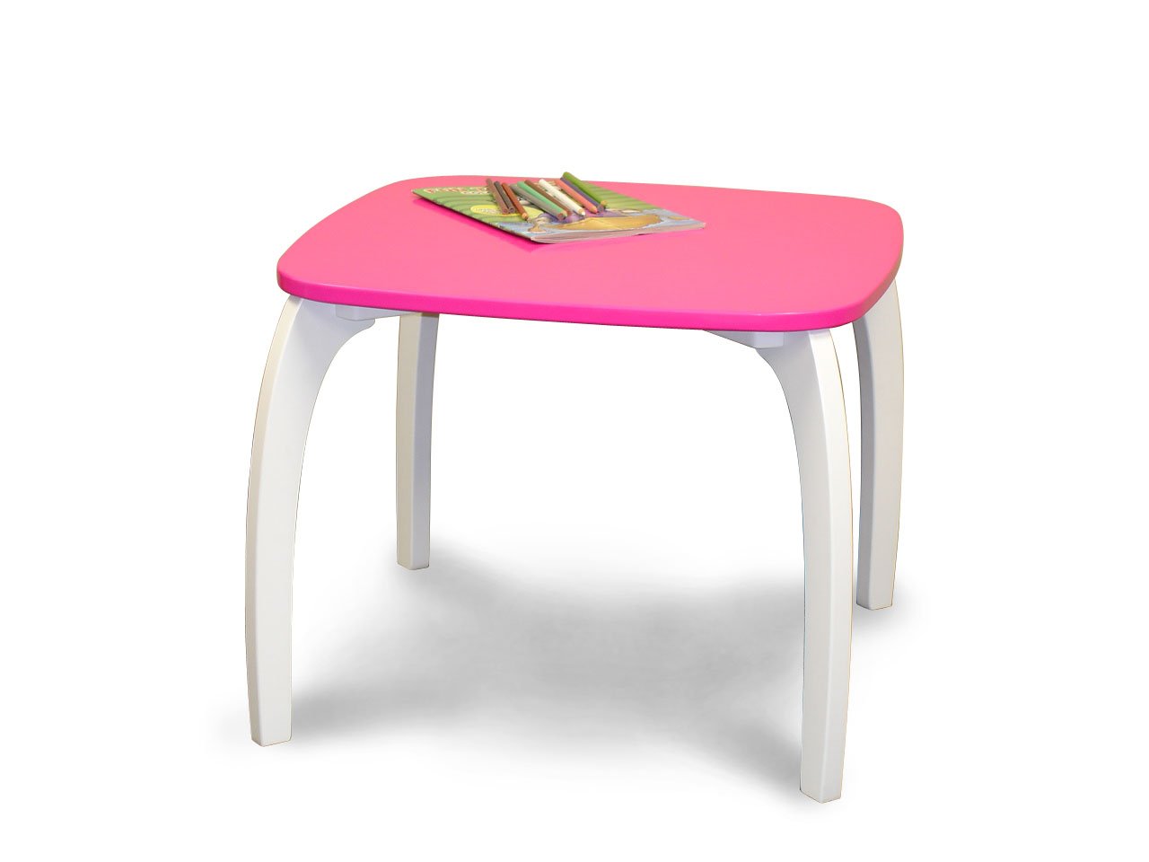 Sourcing Solutions Kids Bow-Leg Table, Hot Pink