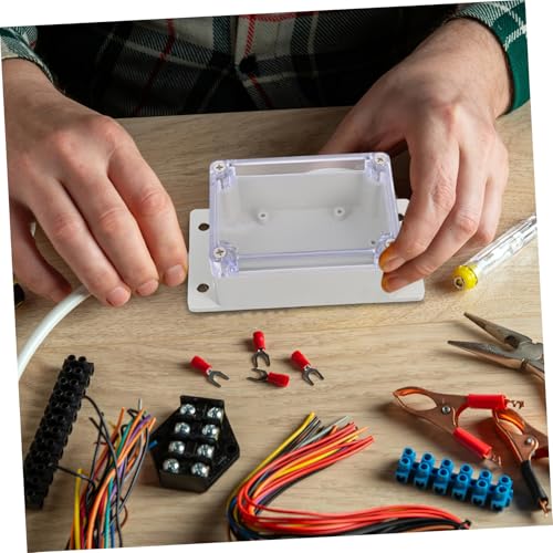 Boîte jonction étanche transparente lot de 3 pour câble électrique extérieur