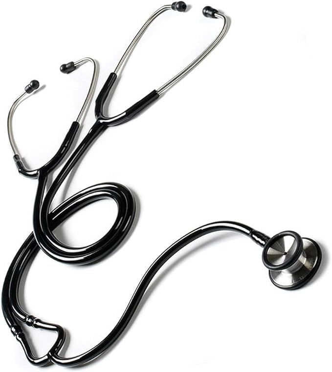 MCP Healthcare First Aid Deluxe Dual-Head Teaching Stethoscope for Medical Training, Nursing Students and Teachers – Black