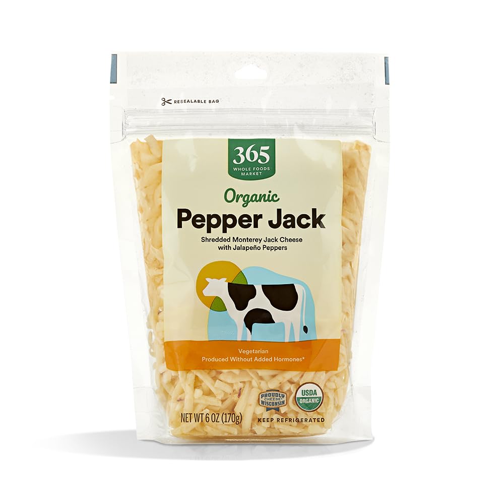 365 by Whole Foods Market Organic Shredded Pepper Jack Cheese 6 OZ