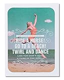 American Greetings Funny Tampon Commercial Birthday Card