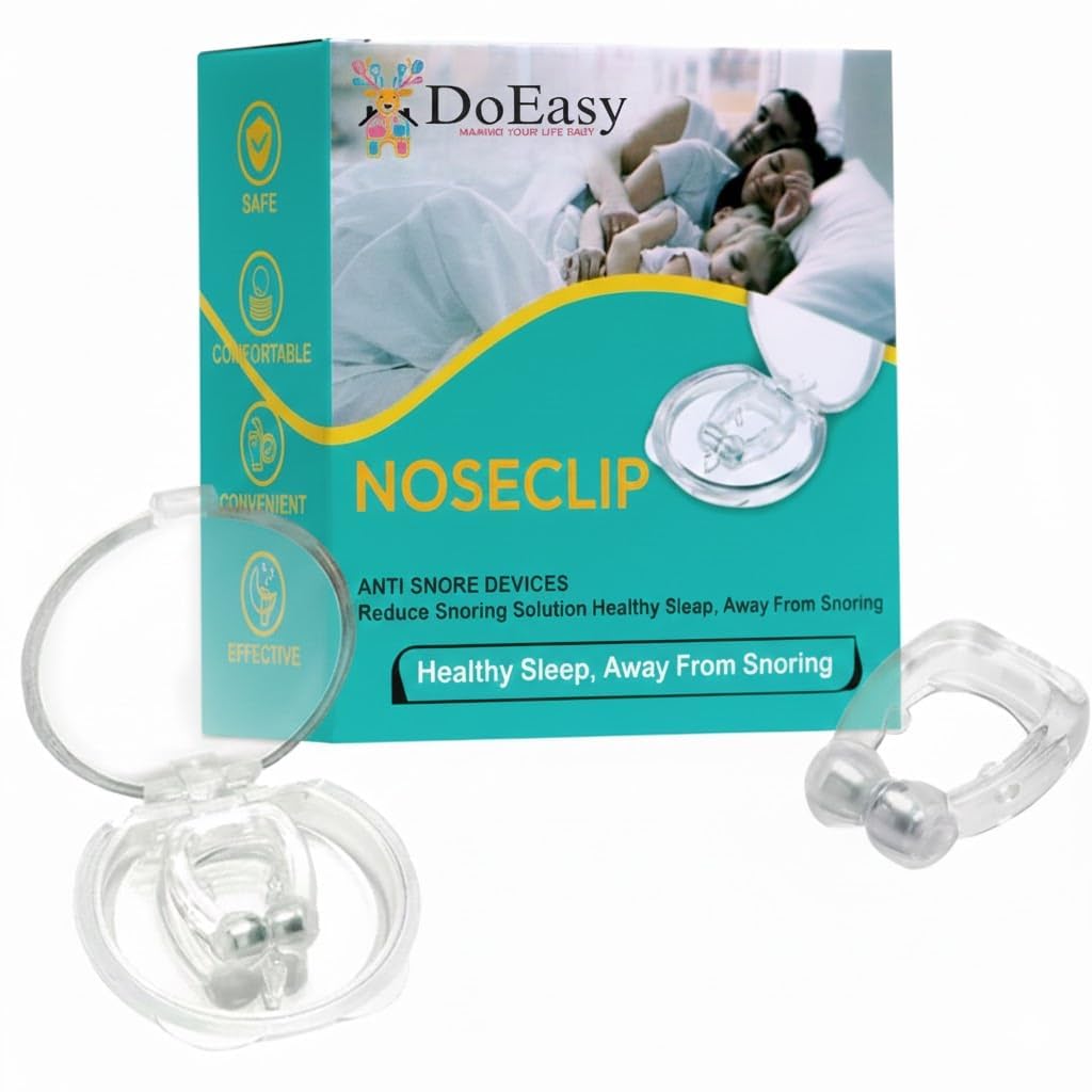 Anti Snoring Nose Clip Silicone Snoring Stopper For Men & Women Magnetic Anti Snoring Devices For Men Unisex Reusable Nose Clip For Snore Free Sleeping - Pack Of (1)-image-25