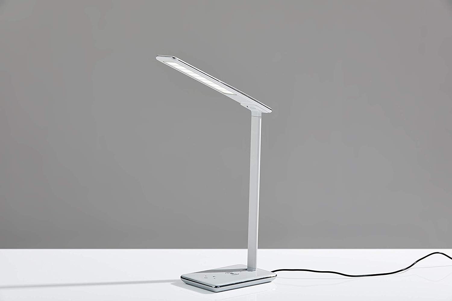 Gеt Sресіаl Prісе Adesso Simplee Declan LED Multi-Function Desk Lamp, Smart, 3 Color Temperature Modes, Improved Wellness and Circadian Rhythm, Qi Wireless Charging, Dimmer Touch Switch, 5ft, White