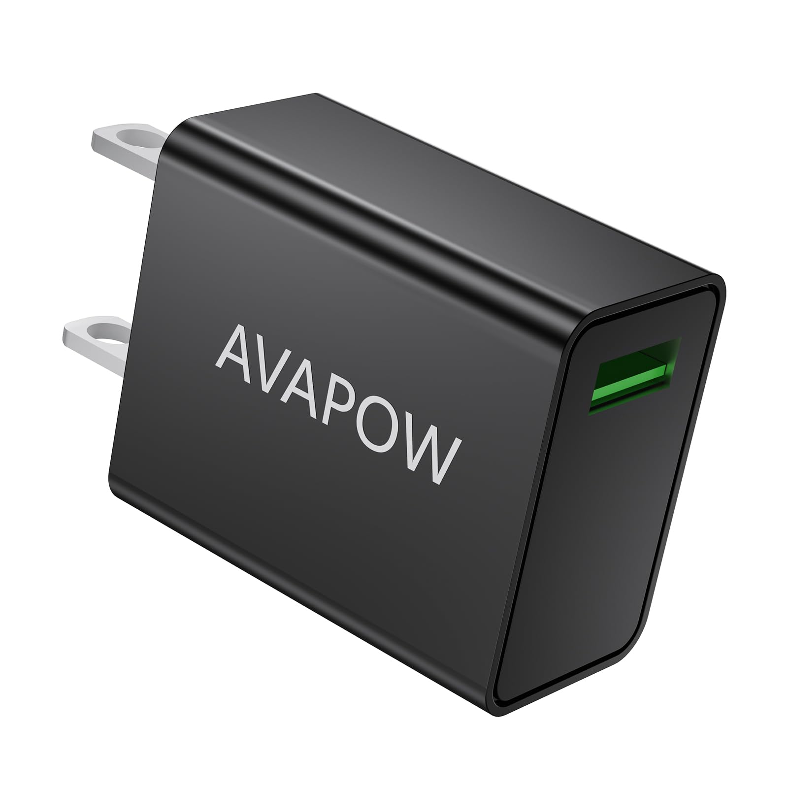 USB C Wall Charger Fast Charging, 3A/5V 18W USB-C Power Adapter Charger, Charger Block fit for AVAPOW and Others (Black)