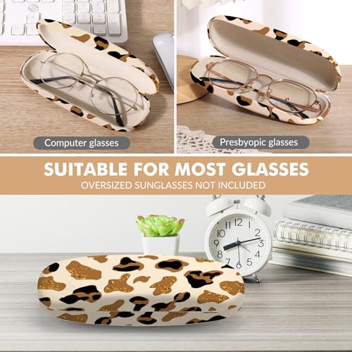 Image of Glasses Case Hard Shell,Portable Protective Eyeglasses Case, Eyeglass Holder Box with Cleaning Cloth, for men women