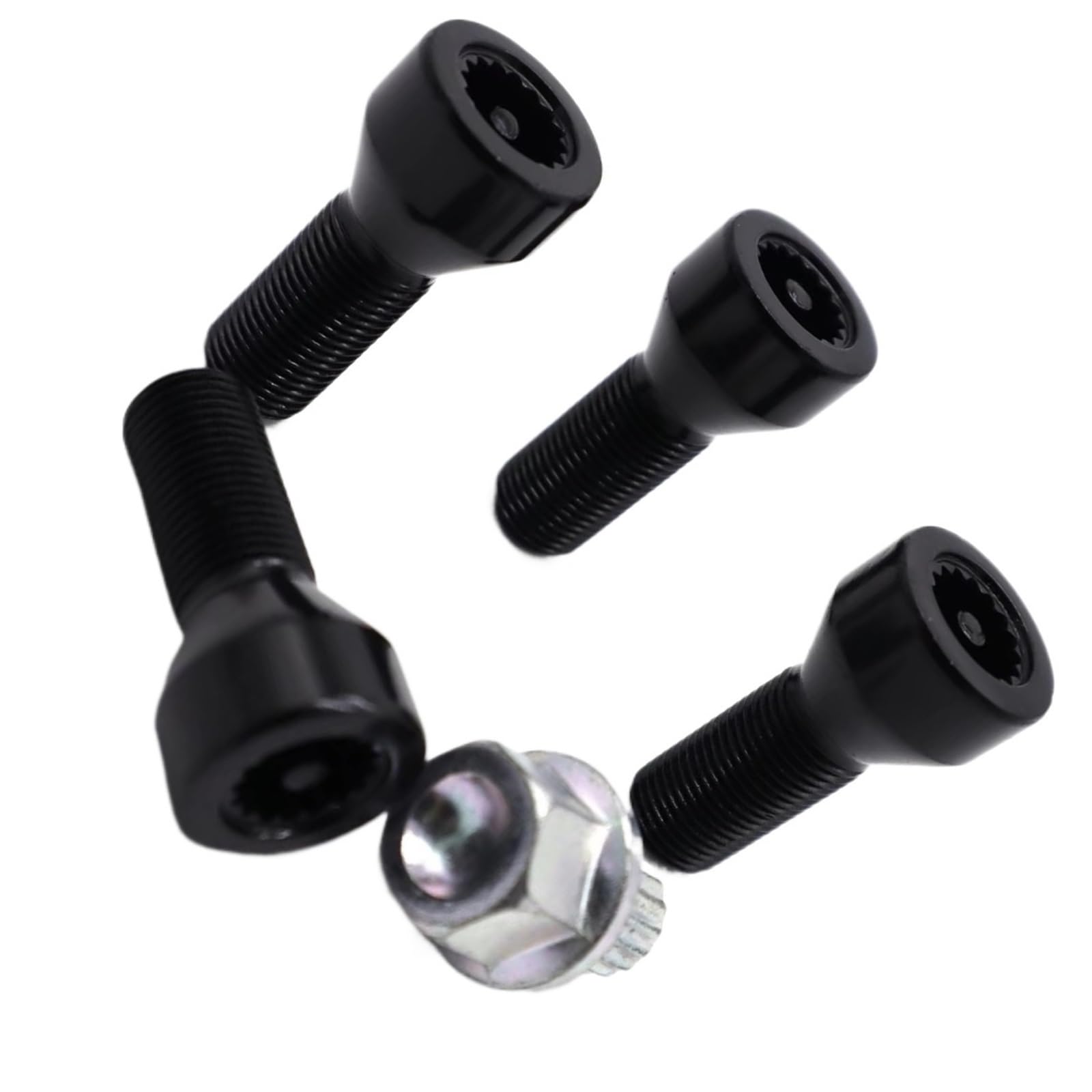 Boulons antivol de moyeu de Roue (Lot de 4) pour BMW M5 (2006-2010) - écrous de Roue M12x1,5-36131180882
