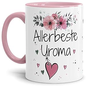 Tasse mit Spruch – Allerbeste Uroma – Schöne Geschenkidee/zum Geburtstag für Beste Freunde und Familie/Danke Tasse…