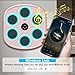 JLYPFUSA Music Boxing Machine for Adults,Smart Bluetooth Music Trainer with Boxing Gloves Wall Mounted,Electronic Target Workout Punching Equipment for Home, Indoor and Gym