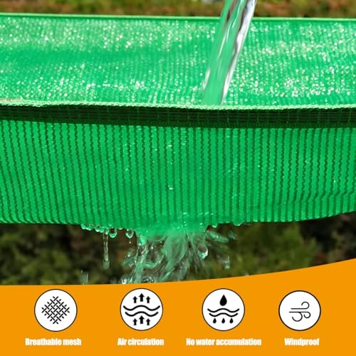 Filet d'ombrage extérieur vert pour serre plante et patio 15m