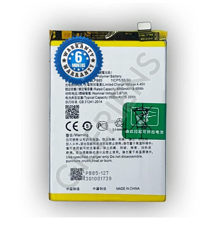 Image of Orignal (BLP885) batttery for Oppo A76 (CPH2375) BLP885 Battery with 6 Months warrenty (for Oppo BLP885)
