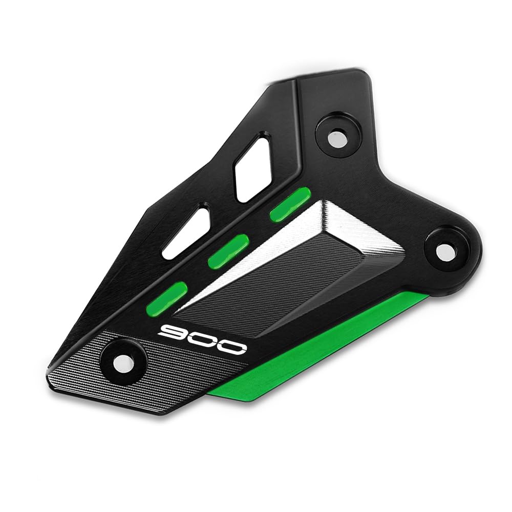 Modeer für Z900 2018-2023 2024 2025 Z900SE 2022-2023 2024 2025 Motorrad CNC Fußstütze Front Pedal Wing Bracket Protector Fußrasten-Fersenplatten Schutzabdeckung z 900 se Zubehör (Schwarz-Grün)