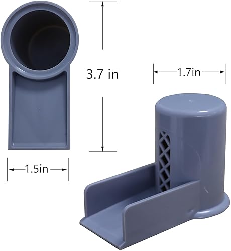 Vista 2 de TEYOUYI Funda para lavavajillas con rampa, repuesto para lavavajillas, accesorio para extensor de boquilla de desbordamiento de brecha de aire, Gris