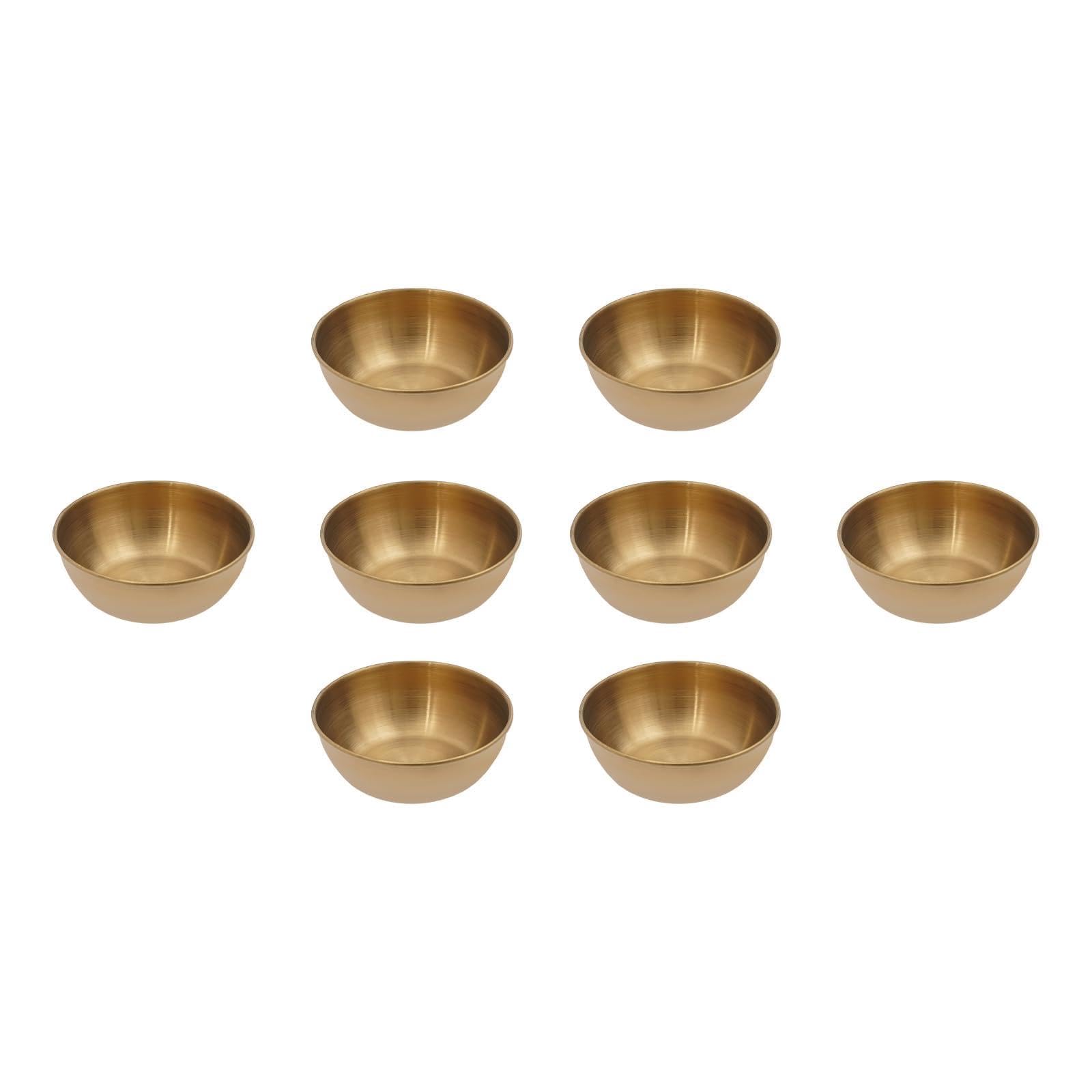 50 Stück Gold Saucieren, Mini-Gewürzschälchen, Gewürz-Dip-Schälchen, Mini Saucenschälchen, Sojasauce Schälchen für Haushalten, Restaurants, Lebensmittelgeschäften 5.5 * 2.6cm