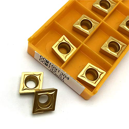 10 piezas CCMT09T308 VP15TF Inserto de carburo para torno CNC miniatura 4