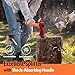 Chopping Axe: 33.5” Hatchet Axe with Shock Absorbing Fiberglass Handle 4.5lbs Felling Axes for Splitting Log Cutting Firewood GardeningTool