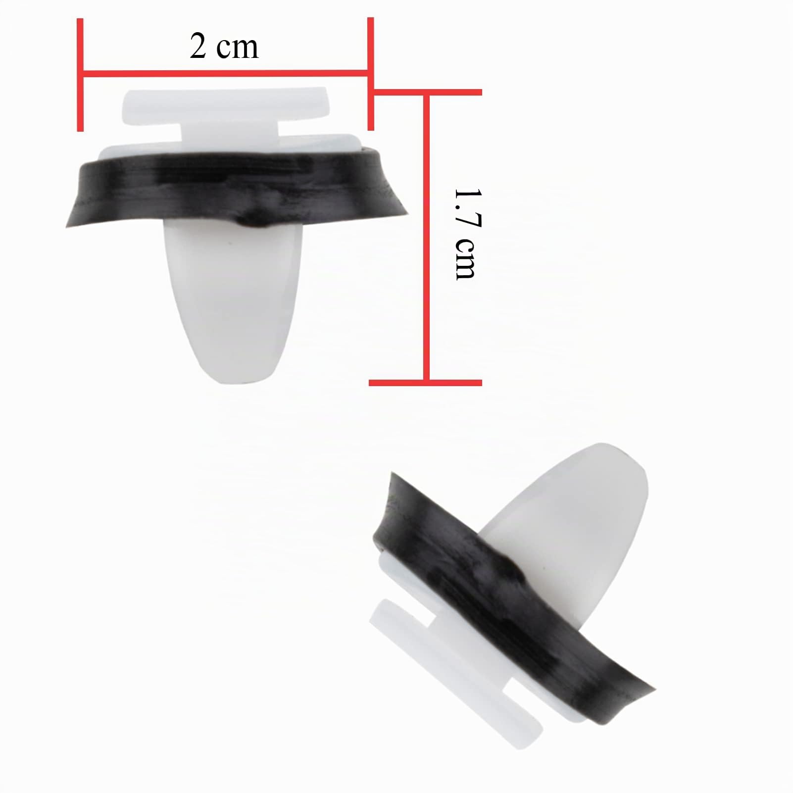 Lot de 50 clips de garniture de porte de voiture - Ensemble de supports, panneau latéral extérieur, pare-chocs pour F-i-a-t Ducato NOV30 856543 71728806