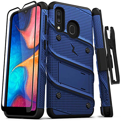 ZIZO Bolt Series Samsung Galaxy A20 Case | Heavy-Duty Military-Grade Drop Protection w/Kickst