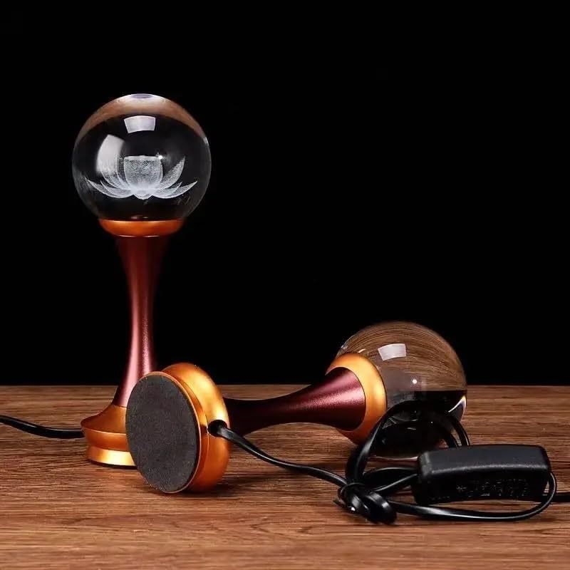 Lampe de Bouddha en cristal de haute pureté à éclairage LED