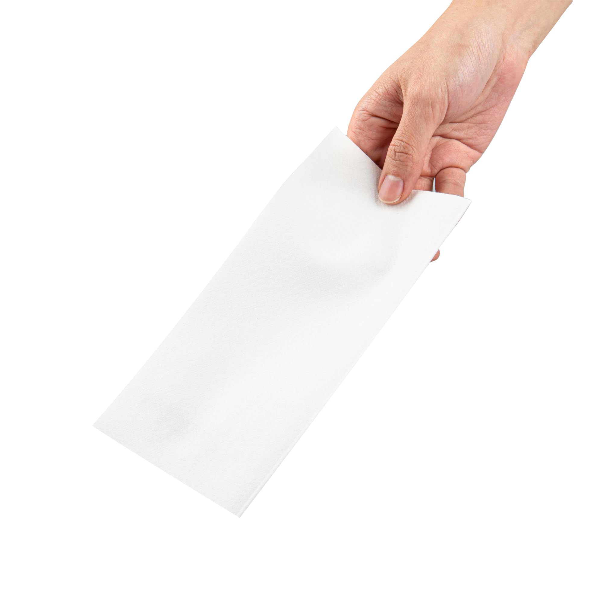 Luxenap - Toallas de invitados con tacto de lino de 15.8 x 7.9 pulgadas, 50 toallas de mano, pliegue de ¼, servilletas de papel blanco, desechables, para baños, cocinas y mesas Restaurantware