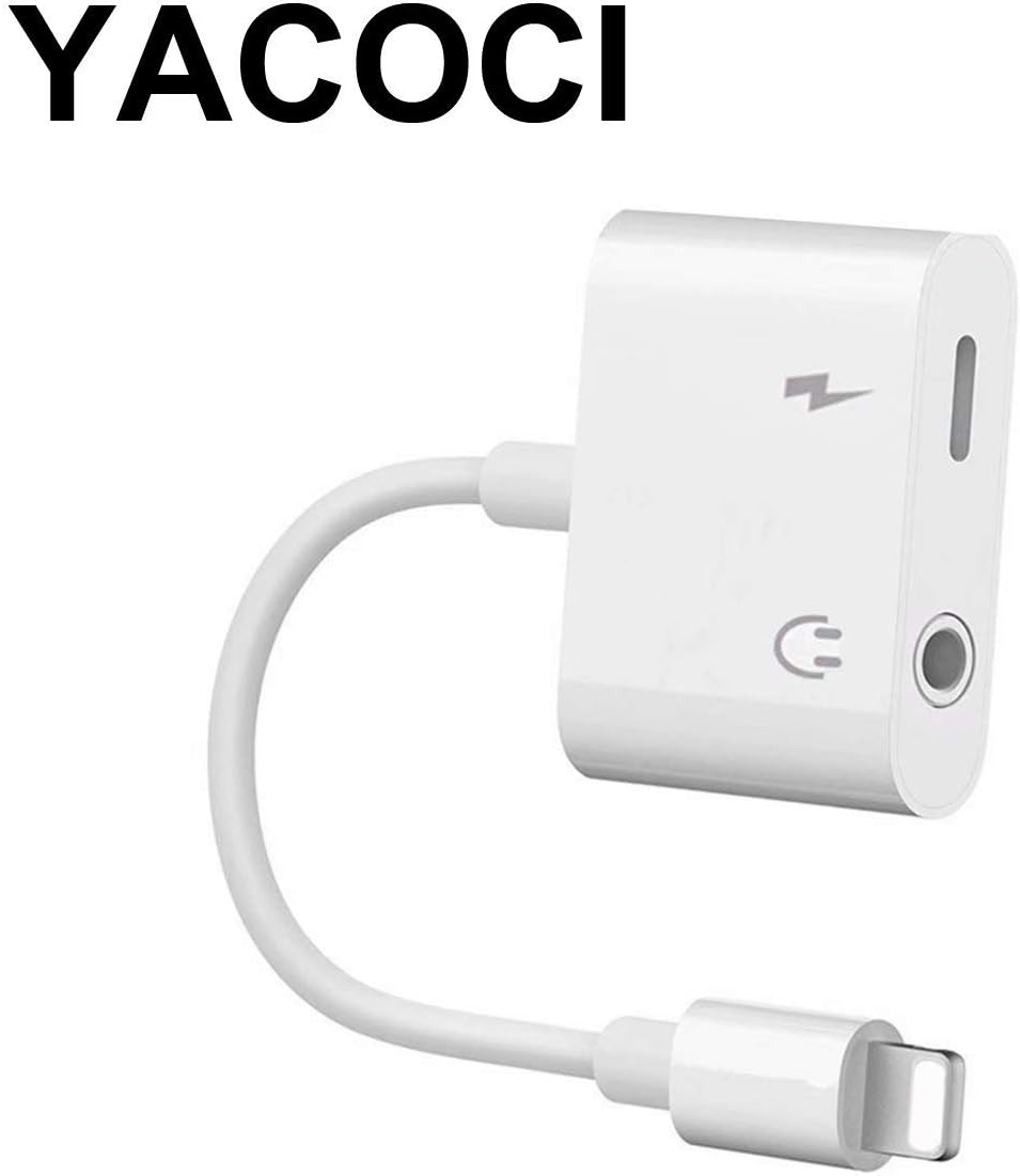 Headphones Jack Adapter for iPhone Dongle Aux Audio Splitter Earphone