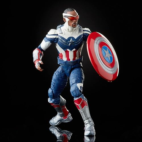 Miniatura 6 de Avengers Hasbro Marvel Legends Series - Figura de acción de 6 pulgadas, Capitán América: Sam Wilson, diseño premium y 2 accesorios, para niños a