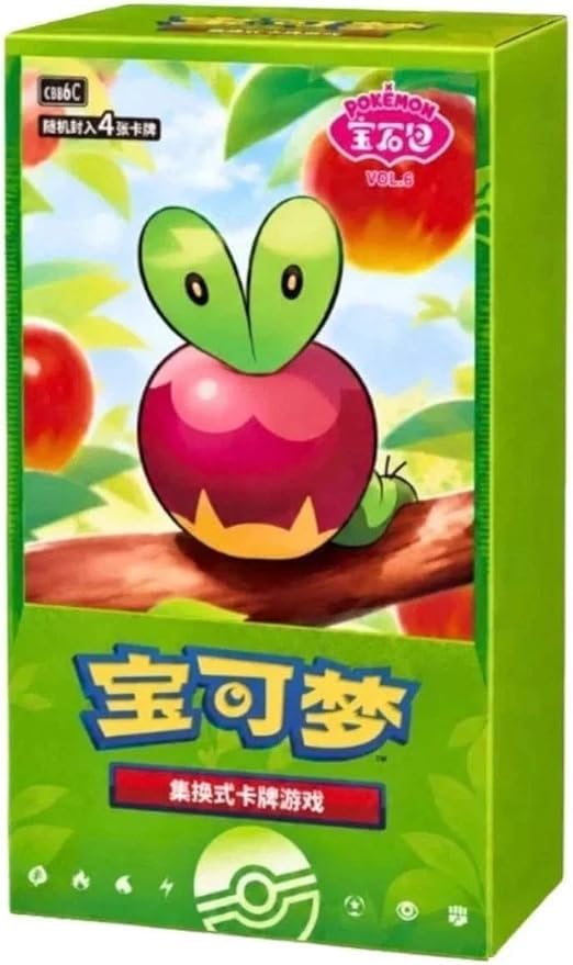 Pokemon Gem Pack Vol. 6 Booster Box cinese semplificato, 18 confezioni, 4 carte per confezione