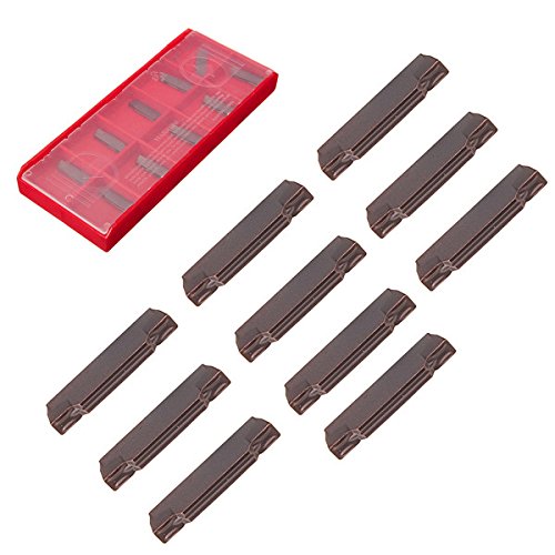 EsportsMJJ 10Pcs Mgmn200-G Inserti in Carburo Lda per MGEHR/Mgivr Scanalatura Cut-off