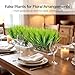 MAQIHAN 10 Artificial Grass Plant Outdoors - Faux Fake Wheat Grass Decor UV Resistant Outdoor Plants Plastic Outside Weed Plant Artificial Greenery for Porch Decorative