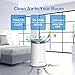 AZEUS Air Purifier for Home Pets Hair Dust in Bedroom Up Top 843 ft² H13 True HEPA Filter, 25db Filtration System Cleaner Odor Eliminators, Ozone Free, Remove 99.97% Dust Smoke VOCs