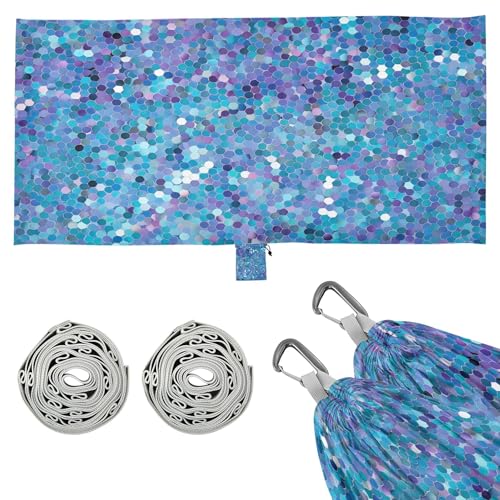 Takiito Pool Tiles Hammock 330 lb Capacity Travel Camping Hammock with Tree Straps, Portable Lightweight for Outdoor Beach Backpacking Backyard Patio