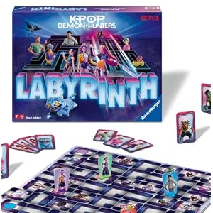Ravensburger 12002422 - KPop Demon Hunters Labyrinth - Der Brettspielklassiker für Fans der beliebten