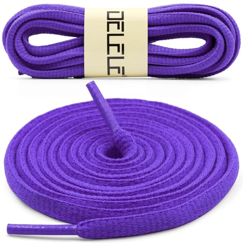 Image of DELELE 2Pair Oval Shoes laces 42 Colors Half Round 1 /4 inchAthletic ShoeLaces for Sport /Running Shoes Shoe Strings
