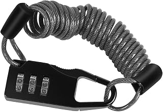 Portable Helmet Lock 3 Digit Password Mini Anti-Theft Bicycle Lock for Motorcycle Bicycle Scooter Cable Lock (Color : Gray, Size : 150cm) (Grey 150cm)