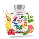 Lipo Green 7-in-1 con L-Carnitina, Vinagre de Manzana, Cetonas de Frambuesa, Té Verde, Chía, Piña, Pepino y Toronja |...