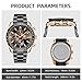 Imagen de BENYAR Relojes Hombre Cronografo Analógico Movimiento de Cuarzo Impermeable Luminoso Fecha Reloj Pulsera Hombre Banda de Acero Inoxidable Negocios Casual Diseñador Relojes Elegante Regalo para Hombre