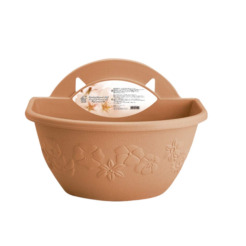 Panier suspendu pour plantes | Solution gain de place murale marron