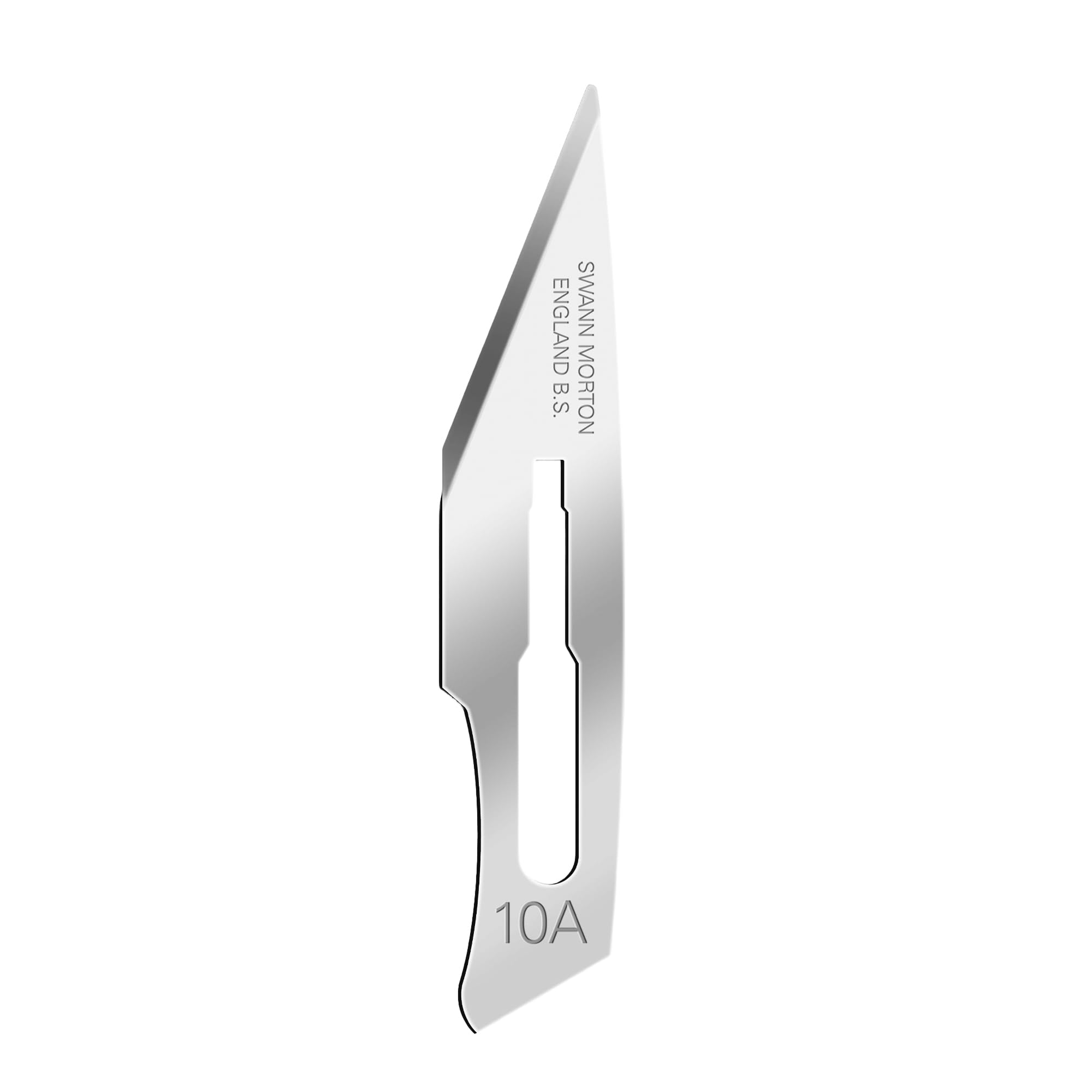 Swann Morton Surgical Scalpel Blade #10A - Sterile Blade for Minor Surgical Procedures, Tool for Graphic Artists - Individually Wrapped, Box of 100