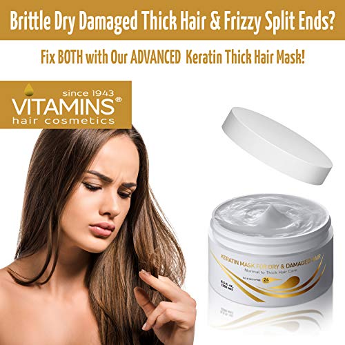 Vitamins Keratin Hair Mask Deep Conditioner Biotin Protein with