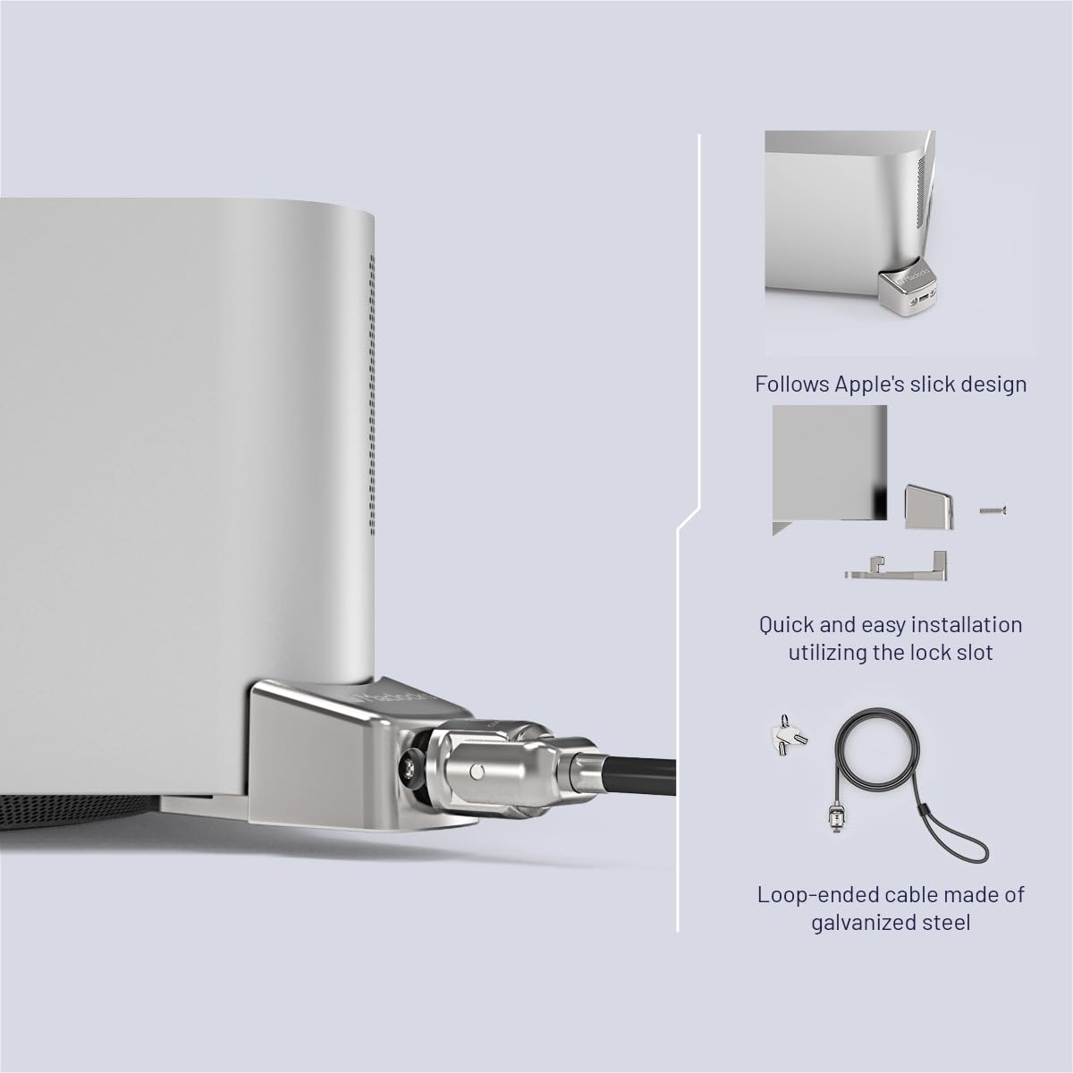 Amazon.com: Compulocks Mac Studio Ledge Lock Adapter with Keyed