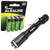Battery Type: 2xAA2 Eagletac P20A2 Flashlight XM-L2 U3 LED -453 Lumens w/8x Premium Eco-Sensa Alkaline AA Batteries